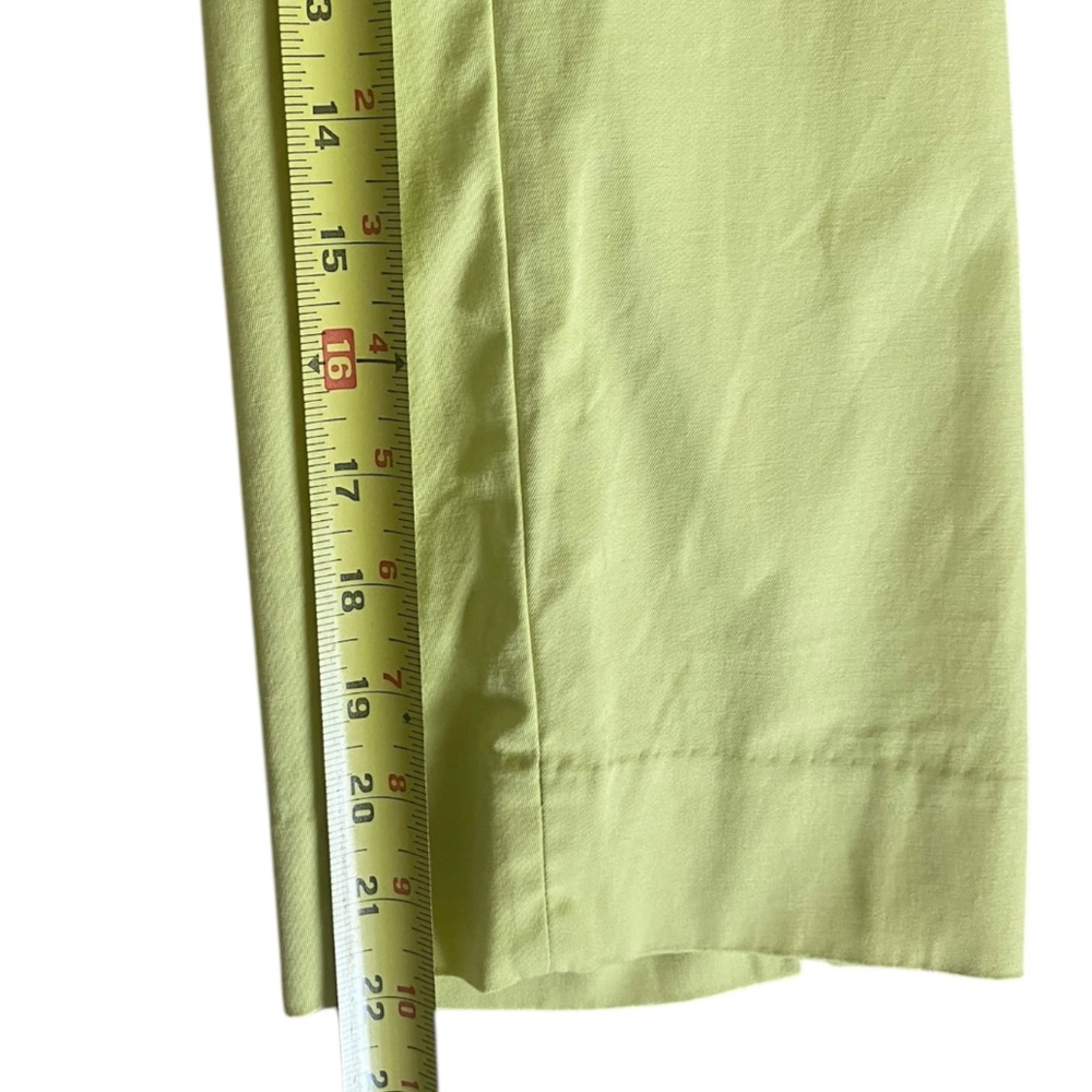 3/$29 Talbots The Perfect Crop Yellow Charmeuse Size 10P - Picture 6 of 8